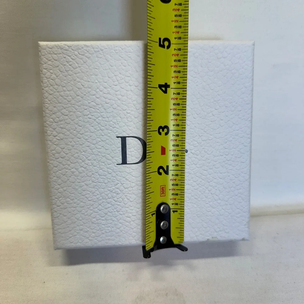 Dior Empty Gift Box Lot of 4 White Gold Black Logo Tissue Paper Luxury Packaging
